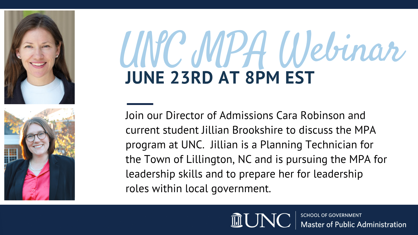 UNC MPA General Information Session Featured Image