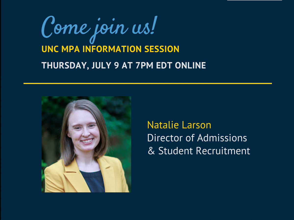 UNC MPA General Information Session Featured Image
