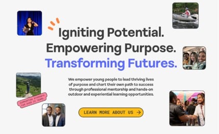 Flyer: Igniting Potential. Empowering Purpose. Transforming Futures.