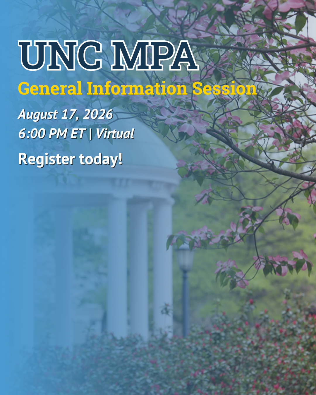 UNC MPA General Information Session Featured Image